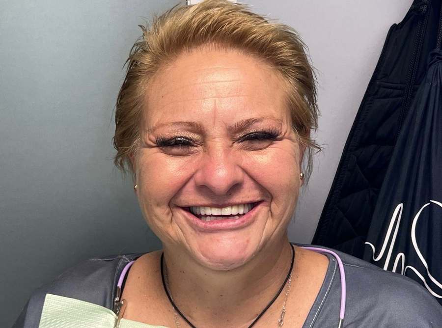 Johana después del procedimiento